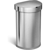 Simplehuman 45L Semi-round Sensor Bin Brushed
