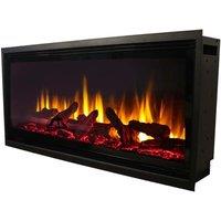 Focal Point Fires Focal Point Oregon LED Electric Fire - Black, Black