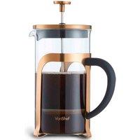 Vonshef 8Cup Copper French Press, Silver