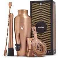 Vonshef Parisian Copper Cocktail Set 6Pc, Brown