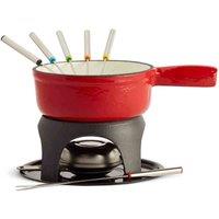 Vonshef Swiss Fondue Set, Red