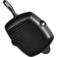 Vonshef Seasoned Cast Iron Griddle Pan, Black