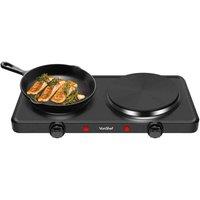 Vonshef Double Hot Plate, Black