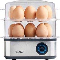 Vonshef Egg Boiler Poacher & Omelette Maker, Silver