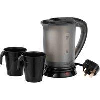 Vonshef Travel Kettle With 2 Cups, Black