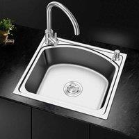 Garden Sanctuary Stainless Steel Kitchen Sink Single Bowl Catering