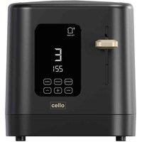Cello 2 Slice Digital Toaster - Black, Black