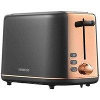 Kenwood 2 Slice Abbey Lux Black Toaster Grey/ Rose Gold, Black