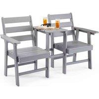 Vonhaus Grey Jack & Jill Seat, Grey