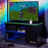 XRocker X Rocker Carbon-Tek TV Media Unit with LED Lights Grey Blue, Multi