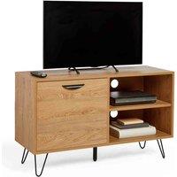 Vonhaus Capri Oak Effect Tv Unit, Brown