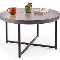 Vonhaus Concrete Effect Coffee Table, Grey