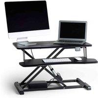 Vonhaus Electric Sit Stand Rising Workstation, Black