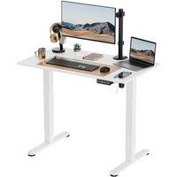 Vonhaus White Standing Desk 100X60Cm, White