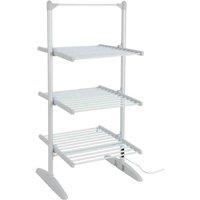 Igenix 3 Tiered Heated Airer - Silver (with Cover), Silver