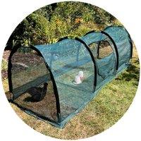 GardenSkill Chicken Coop Tunnel & Small Pet Play Pen 3M X 1M + Shade Cover - Rabbit Cage Hen House Guinea Pig Protection Enclosure With Detachable Rain Guard, Green