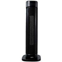 Igenix 2000W Ptc Tower Heater Black, Black