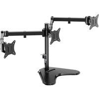 Vonhaus Triple Monitor Mount Stand, Black