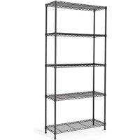 Vonhaus 5 Tier Wire Shelving, Silver