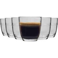 Duralex Gigogne Shot Glass Espresso Cups - 90Ml Drinking Glasses - Pack Of 6, Clear