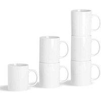 Argon Tableware Classic White Mugs - 285Ml - Pack Of 6, White