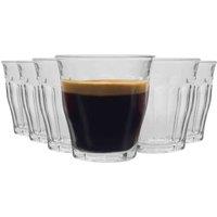 Duralex Picardie Shot Glass Espresso Cups - 90Ml Drinking Glasses - Clear - Pack Of 6, Clear