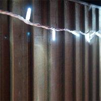 Xmas Haus 4.8M Waterfall Light Chain 630 Led -10 Twinkle Led Colour Warm White, White