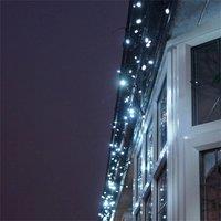 Eagle Connect Icicle Lights White Rubber 60 40 20 Drop 6M Led Colour Cool White, White