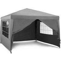 Vonhaus Slate Grey Pop-Up Gazebo Set 3x3m, Grey
