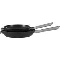Ninja Foodi ZEROSTICK Stackable 2-Piece Frying Pan Set (20cm/26cm) - C52000UK, Black