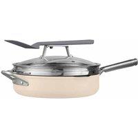 Ninja Foodi 9-in-1 Possible Pan with ZEROSTICK (Vanilla Bean) CW102WHUK, Cream