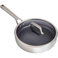 Ninja Foodi ZEROSTICK Stainless Steel 26cm Saute Pan with Lid - C60126UK, Multi