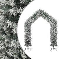 Vidaxl Christmas Tree Arch With Flocked Snow 270 Cm, White