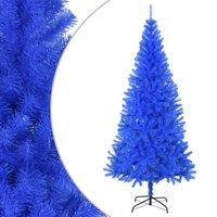 Vidaxl Artificial Christmas Tree With Stand Blue 210 Cm Pvc, Blue