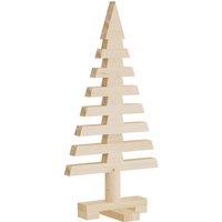 Vidaxl Wooden Christmas Tree For Decoration 60 Cm Solid Wood Pine, Brown
