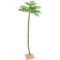 vidaXL LED Palm Tree Warm White 192 LEDs 300 cm, White