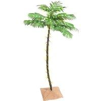 vidaXL LED Palm Tree Warm White 88 LEDs 150 cm, White