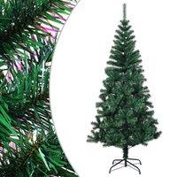 Vidaxl Artificial Christmas Tree With Iridescent Tips Green 240 Cm Pvc, Green