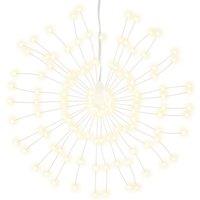 vidaXL Christmas Starburst Light 140 LEDs Warm White 17 cm, White