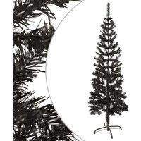 Vidaxl Slim Christmas Tree Black 150 Cm, Black
