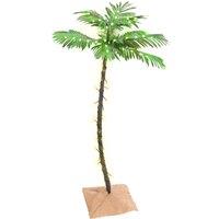 vidaXL LED Palm Tree Warm White 72 LEDs 120 cm, White