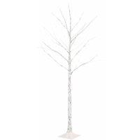 vidaXL LED White Birch Tree Warm White 72 LEDs 150 cm, White