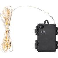 vidaXL LED String Lights with 66 LEDs and Fan 660 cm, Black