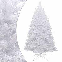 Vidaxl Artificial Hinged Christmas Tree With Flocked Snow 180 Cm, White