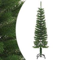 Vidaxl Artificial Slim Christmas Tree With Stand 150 Cm Pe, Green
