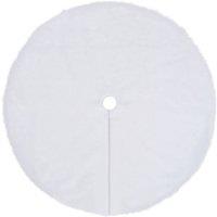 Vidaxl Christmas Tree Skirt White 90 Cm Faux, White