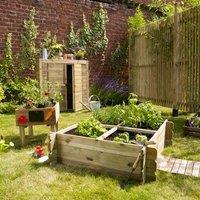 Cerland Basil Wooden Vegetable Garden, Brown