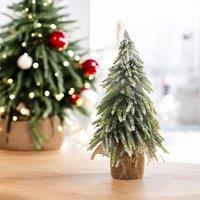 St Helens Decorative Snow Finish Christmas Tree 35Cm, Green