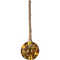 Xmas Haus Led Glass Ball Globe Light Festive Decoration, Gold