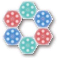 Fxlab Touch Sensitive Colour Changing Mood Lights Set Of 6 Battery Operated, White